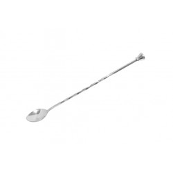 COLHER BAR C/ PILÃO INOX 28CM